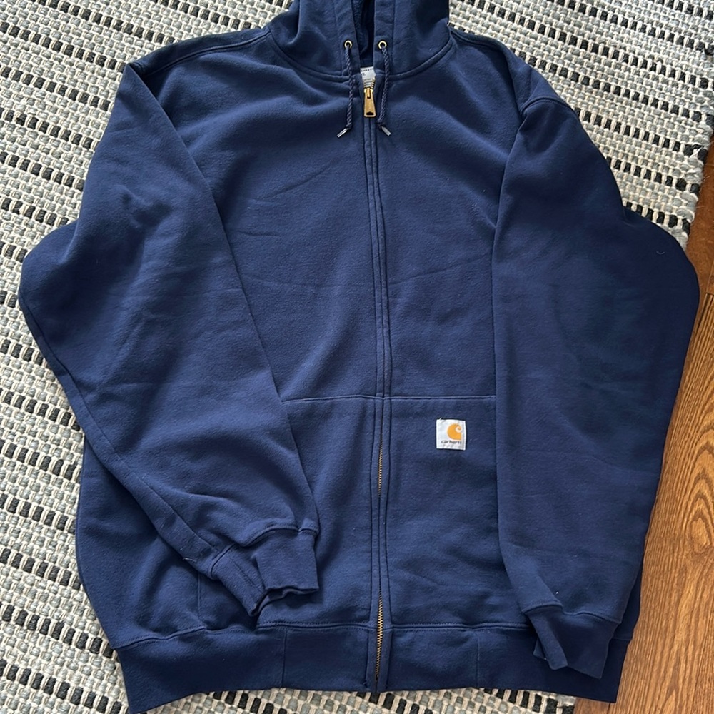 Men’s Navy Carhartt Zip Up Hoodie